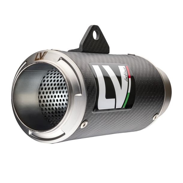 Endschalldämpfer LeoVince LV CORSA RACING Carbon, Edelstahl Kappe & Carbon Hitzeschild für Aprilia RSV4 1000 RR / Tuono V4 / Factory Bj. 2019 - 2020 E4 / RSV4 1100 / Tuono V4 / Factory Bj. 2021 - 2024 E5