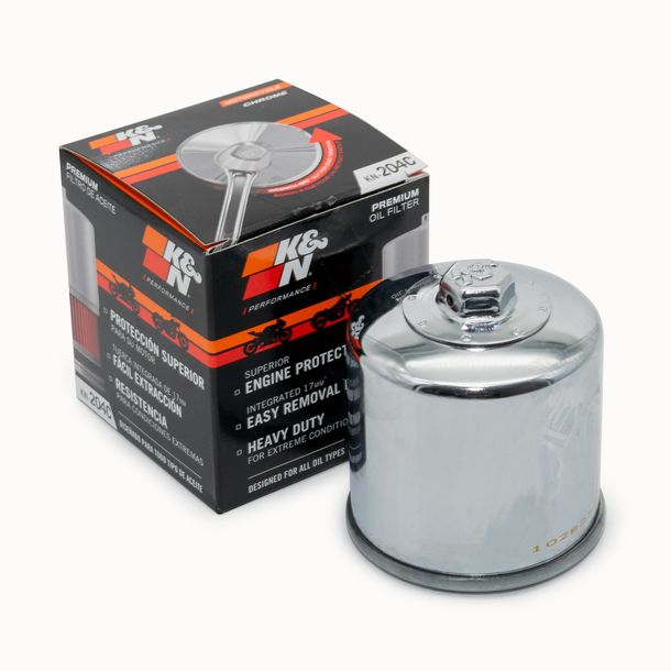 Ölfilter K&N für Yamaha YZF-R6 , Kawasaki ZX-6R 300 / 330 / 350 / 360 / 400 / 425 / 450 / 500 / 550 / 570 / 600 / 636 / 650 / 660 / 700 / 750 / 800 / – Beispielbild, Foto kann vom Original abweichen