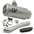 Endschalldämpfer LeoVince LV CORSA S RACING Titanium, Edelstahl Kappe & Carbon Hitzeschild für Aprilia RSV4 1000 RR / Tuono V4 / Factory Bj. 2019 - 2020 E4 / RSV4 1100 / Tuono V4 / Factory Bj. 2021 - 2024 E5 / Bj. 2025 - 2026 E5+