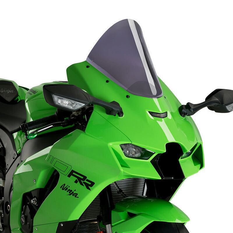 Windschild Puig R-Racer-Scheibe 320 x 285 mm mit ABE für Kawasaki ZX-10R, ZX-10RR Bj. 2021 - 2026 – Beispielbild – Farbvariante kann abweichen