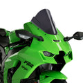 Windschild Puig Z-Racing-Scheibe 320 x 285 mm mit ABE für Kawasaki ZX-10R, ZX-10RR Bj. 2021 - 2026
