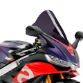 Windschild Puig R-Racer-Scheibe 350 x 315 mm mit ABE für Aprilia RSV4, RSV4 Factory Bj. 2021 - 2026 – Beispielbild – Farbvariante kann abweichen