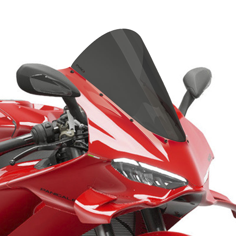 Windschild Puig R-Racer-Scheibe 385 x 280 mm mit ABE für Ducati Panigale V4S, Panigale V4R, Panigale V4 Bj. 2025 - 2026 – Beispielbild – Farbvariante kann abweichen