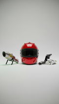 Leichtgewicht-Rennhelm in Championship Red