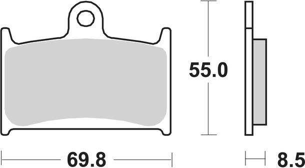Bremsbeläge SBS 624DC Road Racing Dual Carbon
