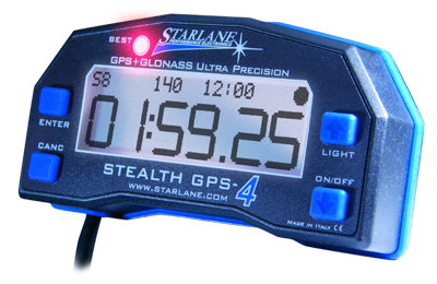 Starlane Stealth-4 LITE GPS Laptimer mit Schräglagenanzeige