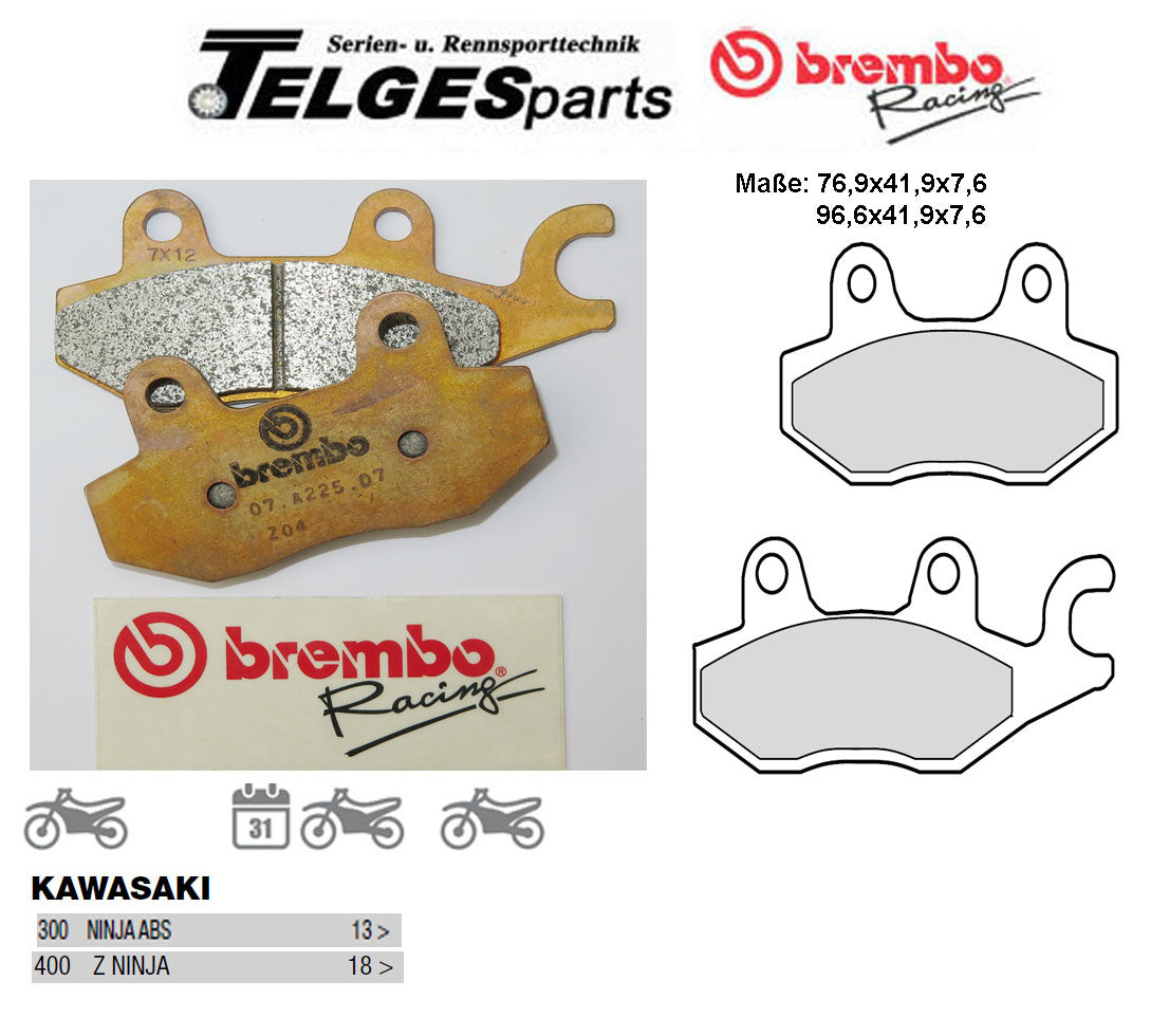 Brembo Pure Racing-Brake Pads Z04, M088Z04