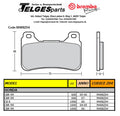 Brembo Pure Racing-Brake Pads Z04, M488Z04
