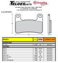 Brembo Pure Racing-Brake Pads Z04, M518Z04