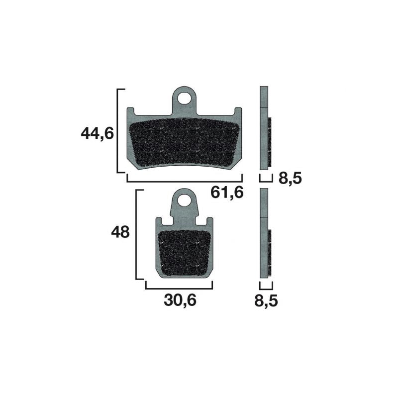 Beispielbild – Bremsbeläge Brembo 07YA46RC Carbon Keramik vorne für Yamaha MT-01 YZF-R1 1000 - 1700 ccm Bj. 2007 - 2016 – Pro