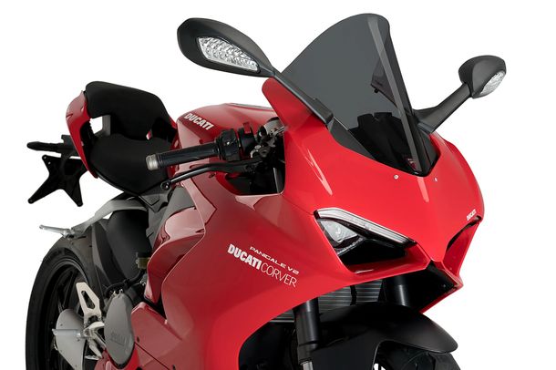 Windschild Puig R-Racer-Scheibe 400 x 275 mm mit ABE für Ducati Panigale V2, Panigale V4, Panigale V4S Bj. 2018 - 2024 – Beispielbild, Farbe kann abweichen